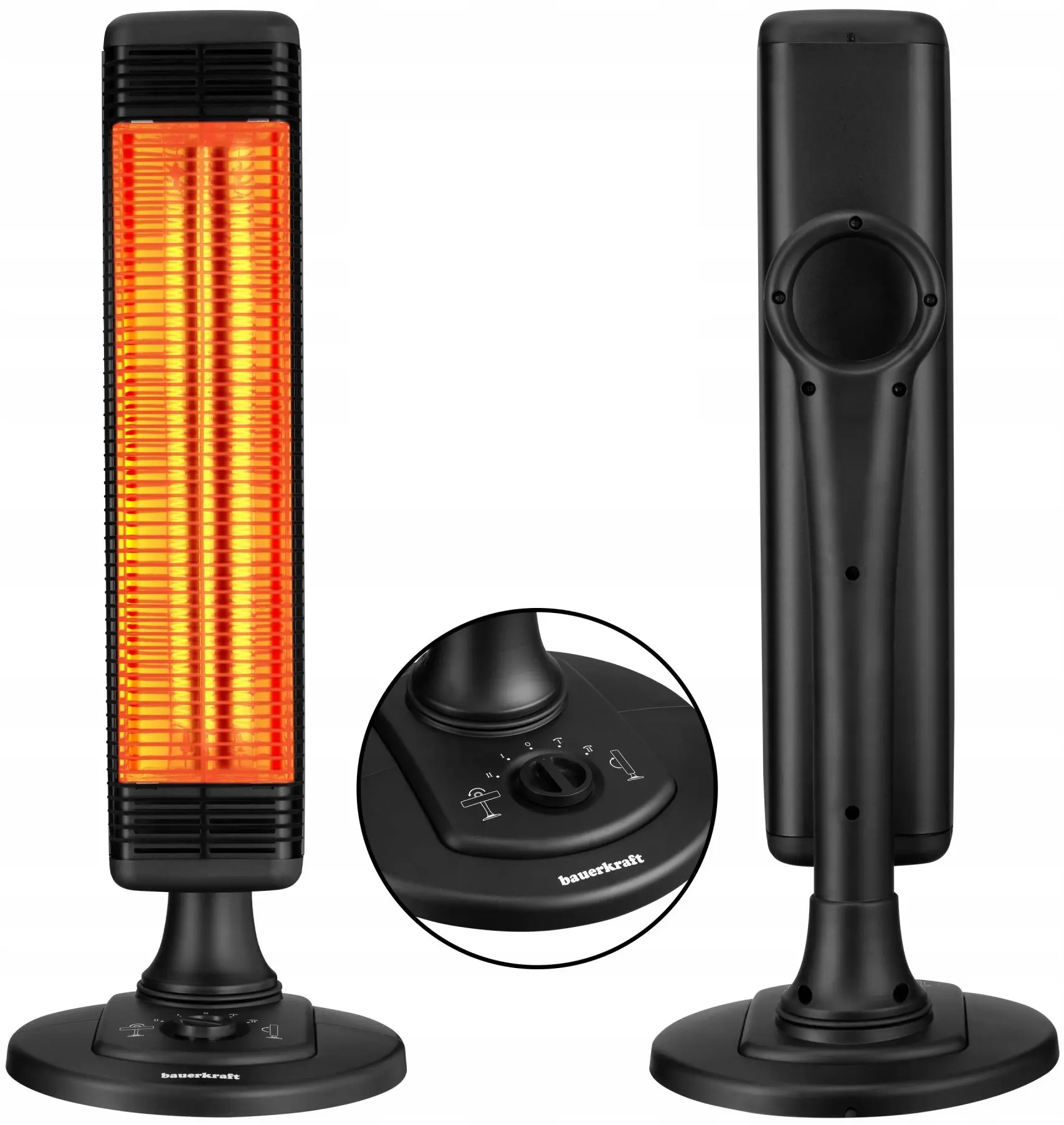 Инфракрасный обогреватель Bauerkraft H-685 (Black) - 5