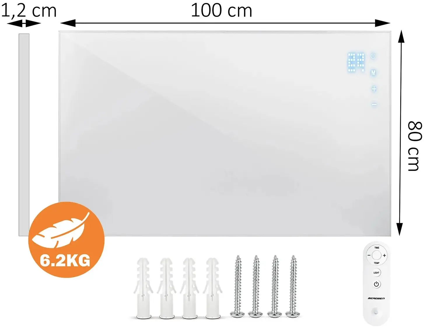 Инфракрасная нагревательная панель Berdsen BD-987 398700 (White) - 5
