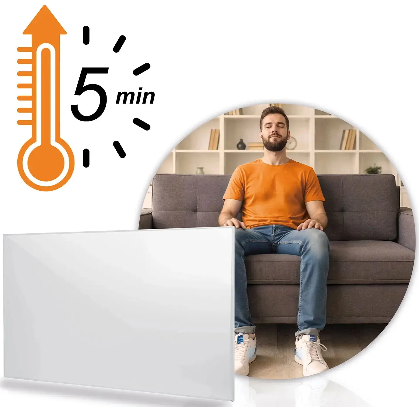 Инфракрасная нагревательная панель Berdsen BD-988 398800 (White) - 5