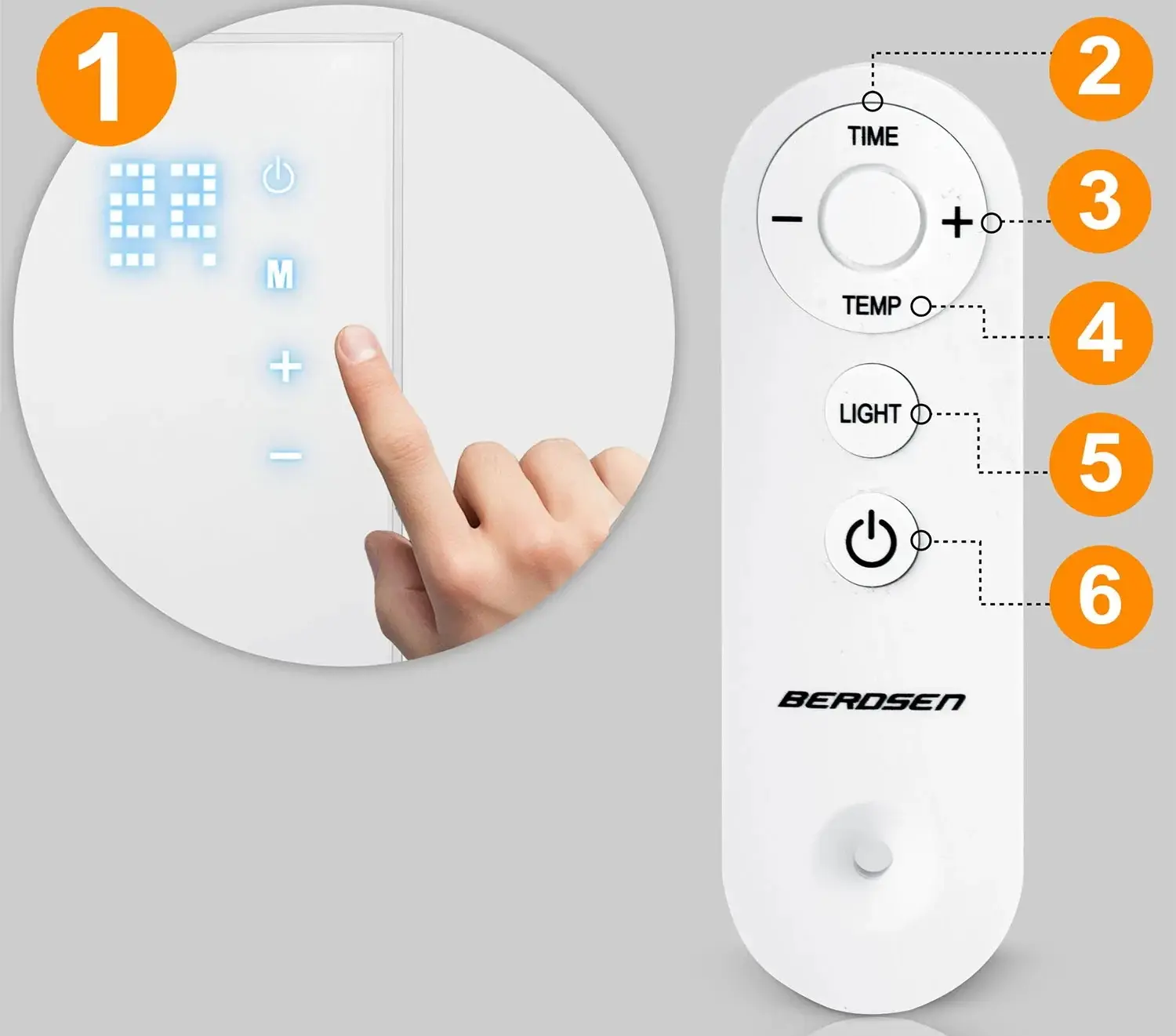 Инфракрасная нагревательная панель Berdsen BD-989 398900 (White) - 8