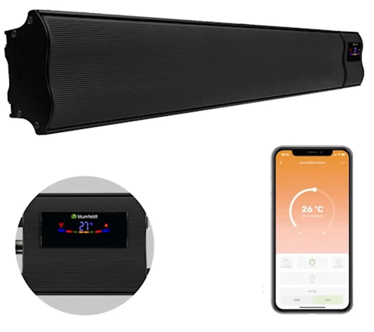 Incalzitor infrarosu Blumfeldt Cosmic Beam Smart 24 (Black) - 2