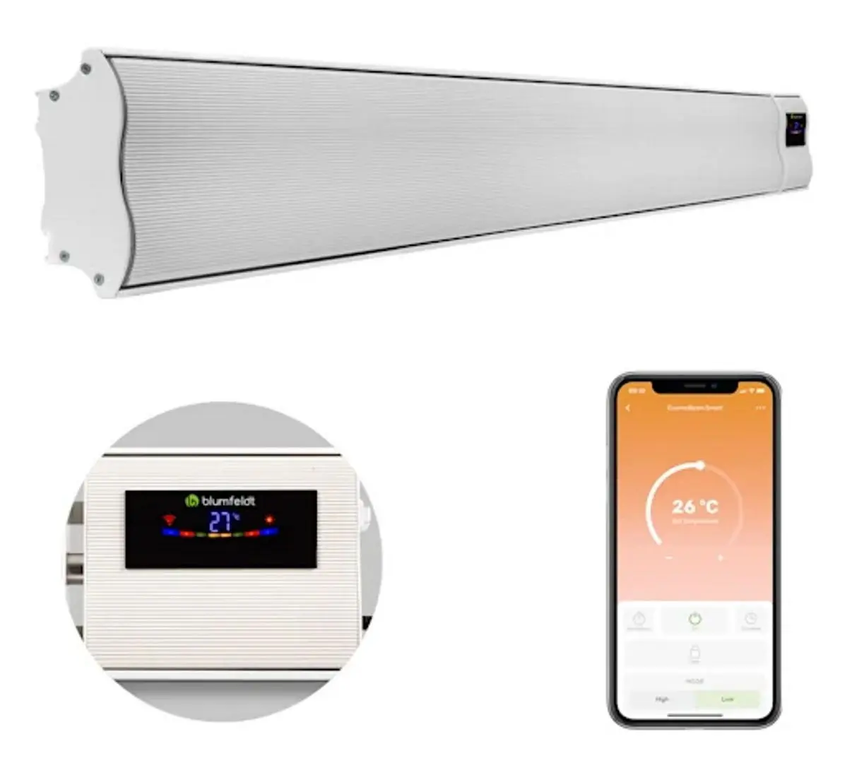 Инфракрасный обогреватель Blumfeldt Cosmic Beam Smart 24 (White) - 6