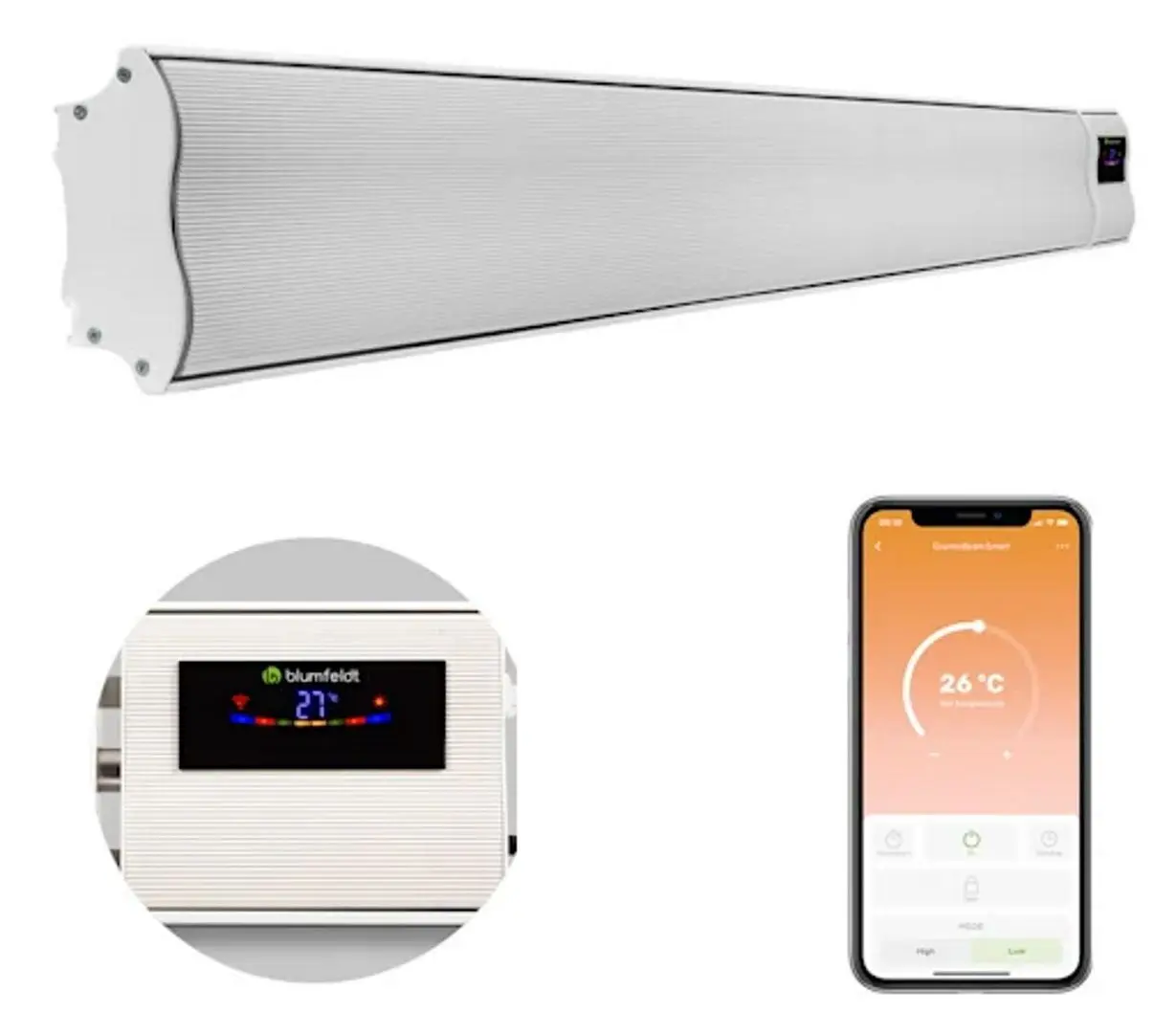 Incalzitor infrarosu Blumfeldt Cosmic Beam Smart 30 (White) - 2