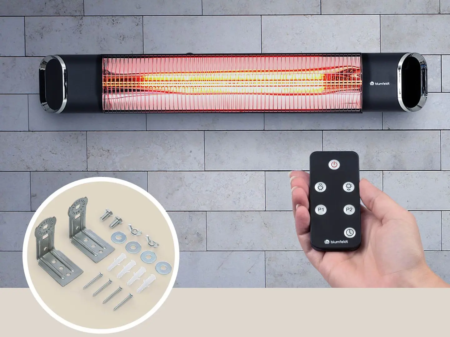 Incalzitor infrarosu Blumfeldt Dark Wave (Black)