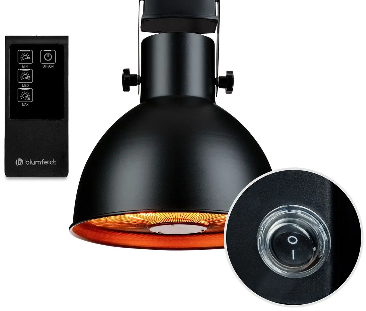 Incalzitor infrarosu Blumfeldt Heatbell Ceiling Smart (Black) - 4