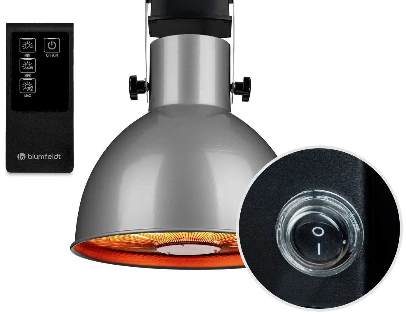 Инфракрасный обогреватель Blumfeldt Heatbell Ceiling Smart (Silver) - 3