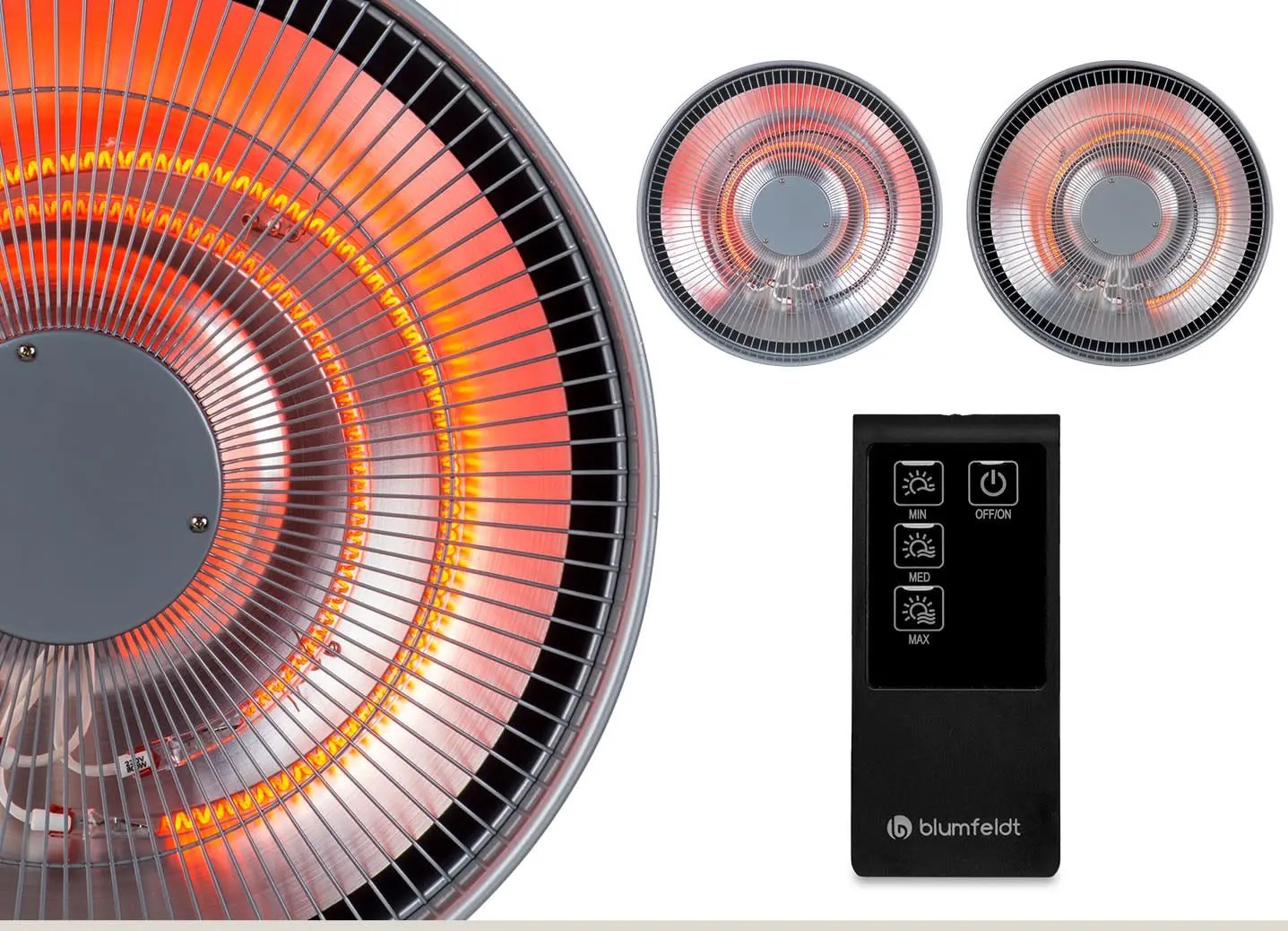 Incalzitor infrarosu Blumfeldt Heatbell Wall Smart (Silver)