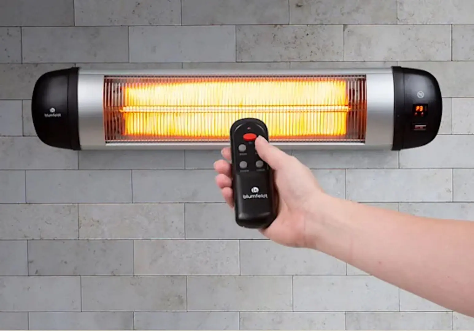 Инфракрасный обогреватель Blumfeldt Rising Sun (Silver/Black)