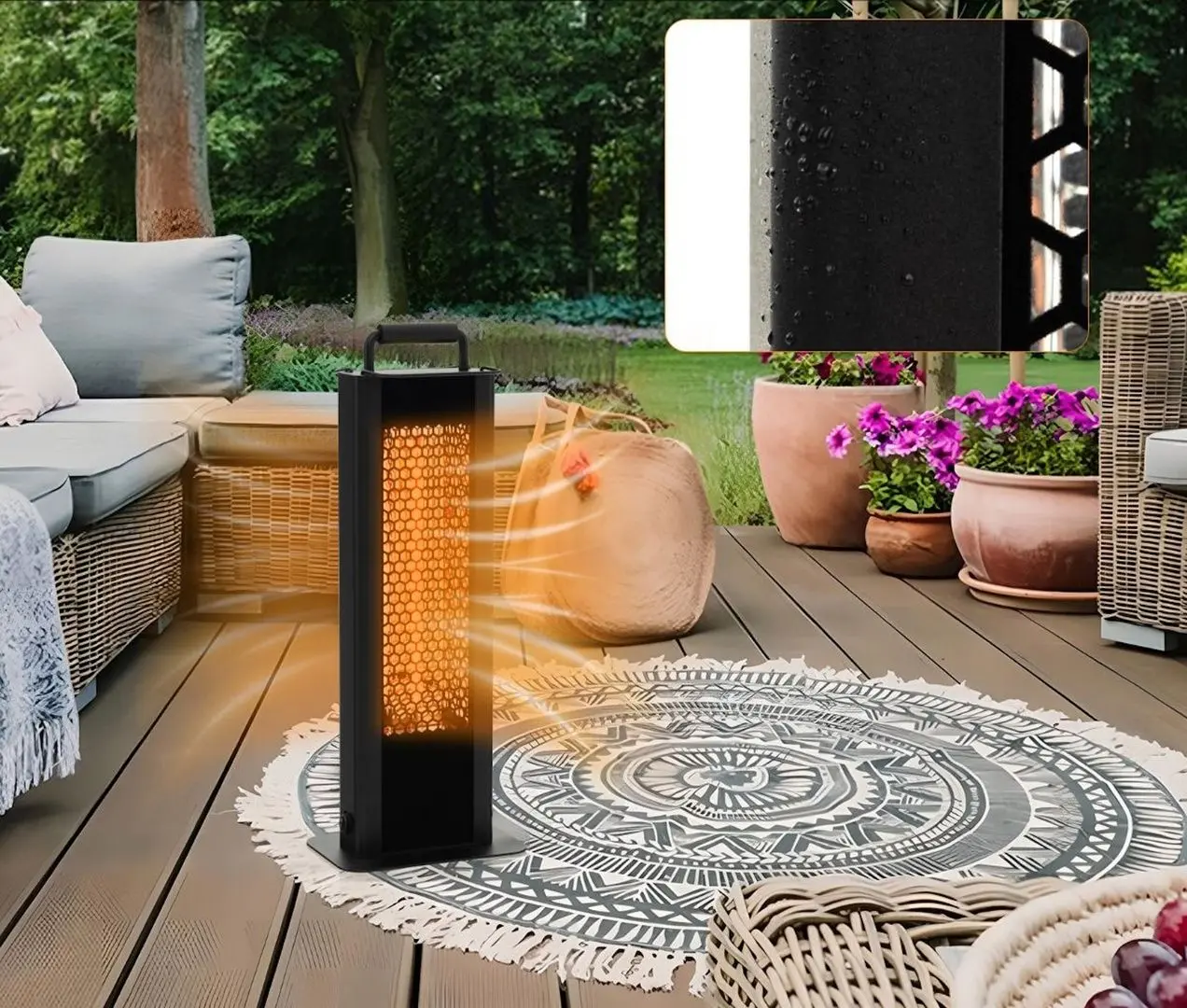 Incalzitor infrarosu Costway FP10531DE-DK (Black)