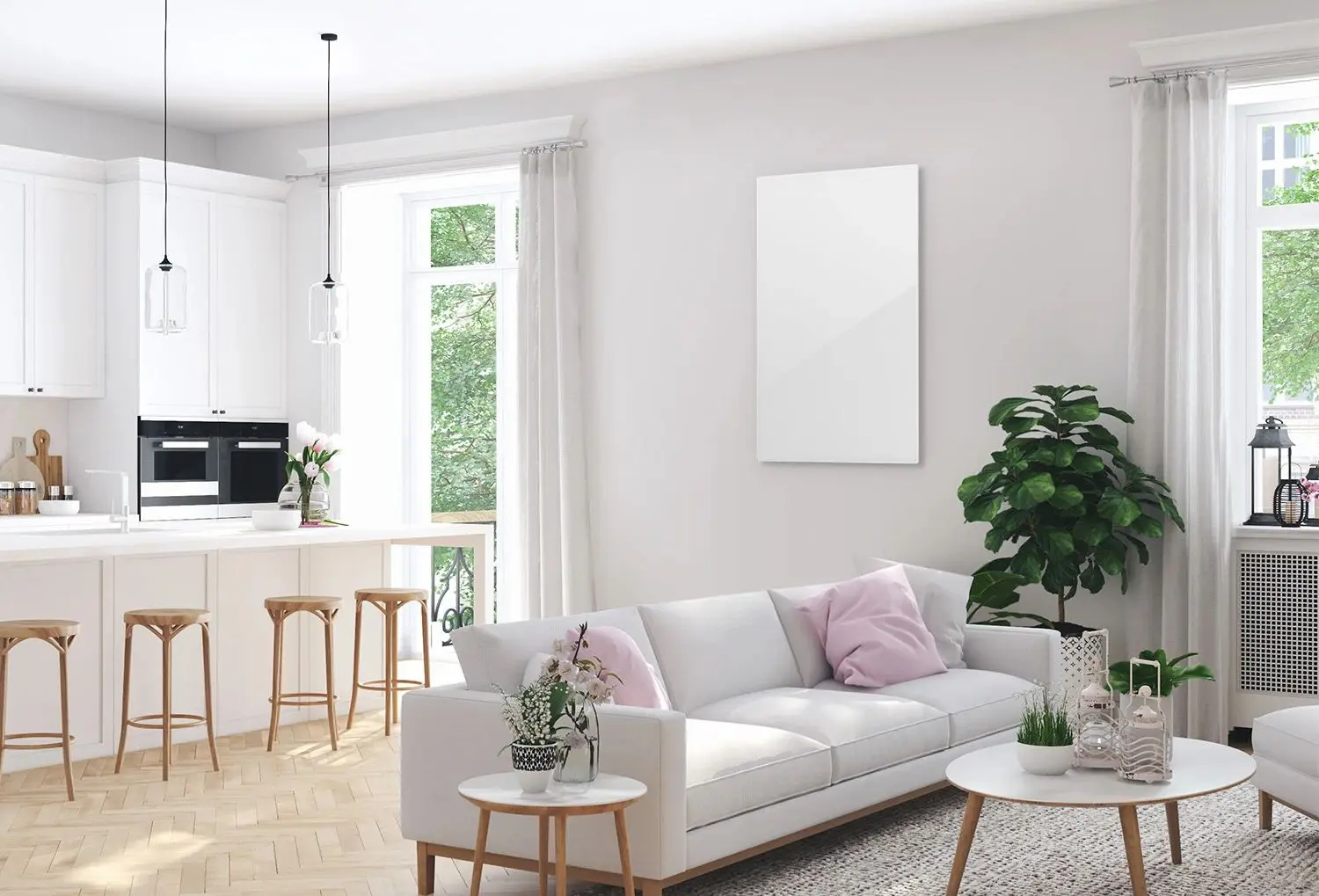 Инфракрасный обогреватель Klarstein Crystal Wall (White) - 2