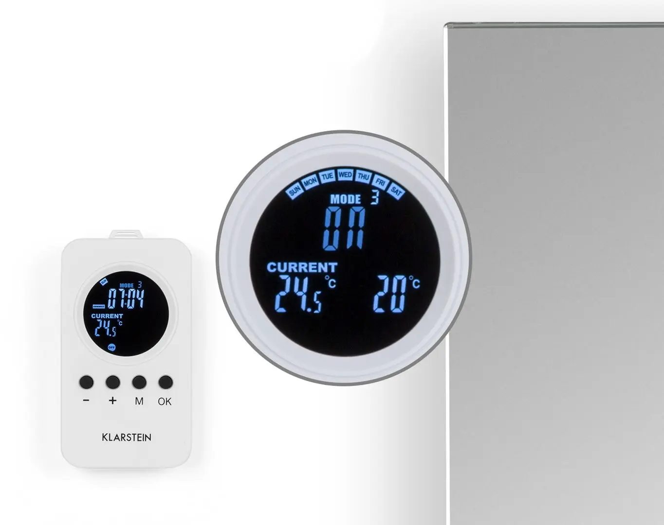 Инфракрасный обогреватель Klarstein Marvel Mirror 360W (White) - 4