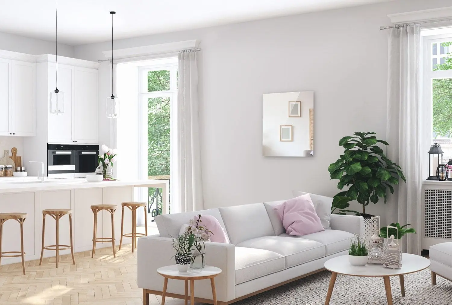 Инфракрасный обогреватель Klarstein Marvel Mirror 360W (White) - 3