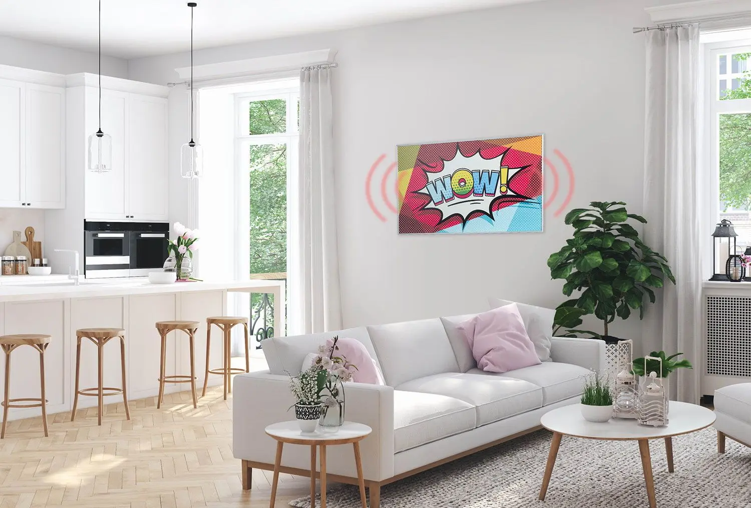 Инфракрасный обогреватель Klarstein Wonderwall Air Art 60 (Silver) - 5