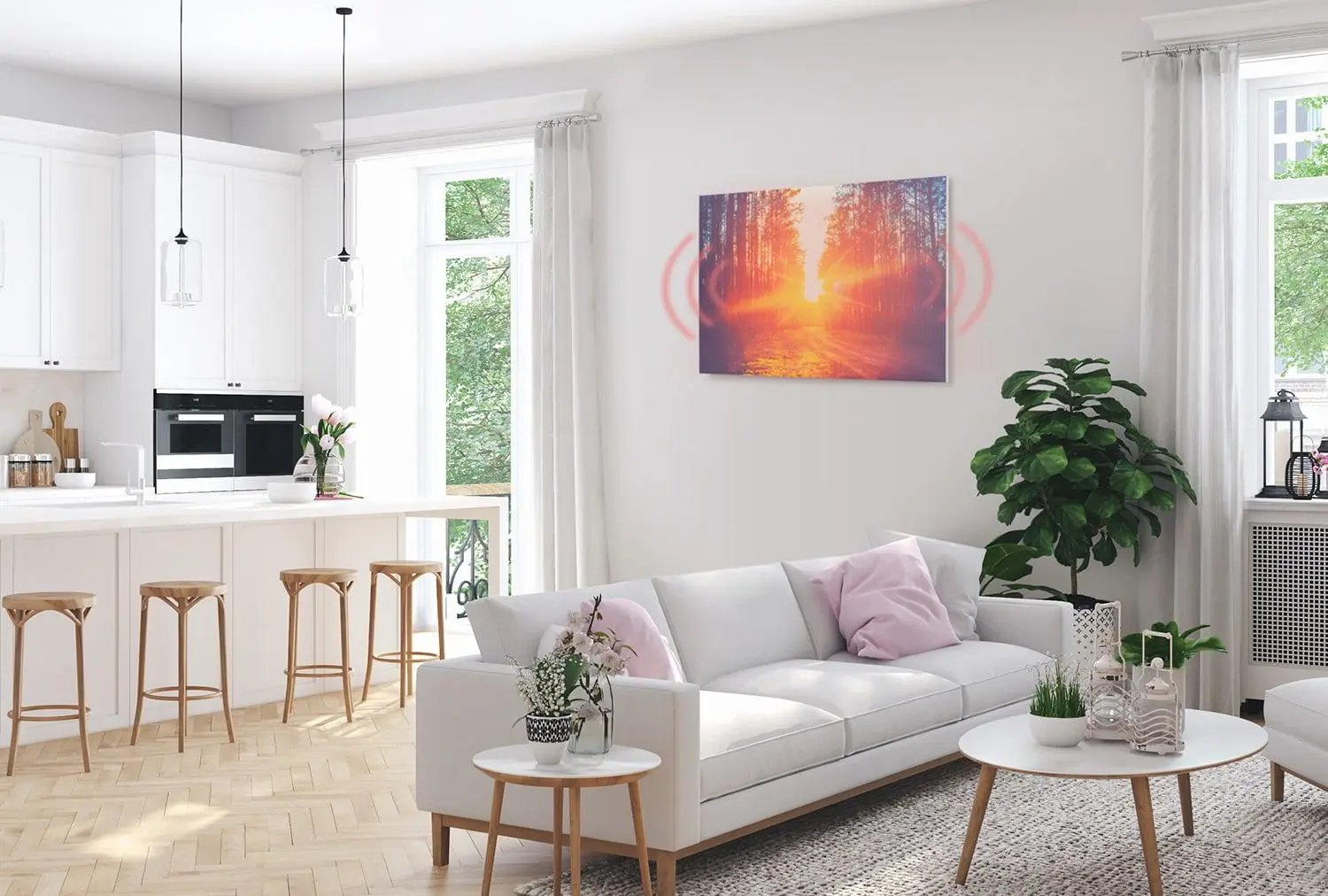 Incalzitor infrarosu Klarstein Wonderwall Air Art Infinite 580 (White) - 3