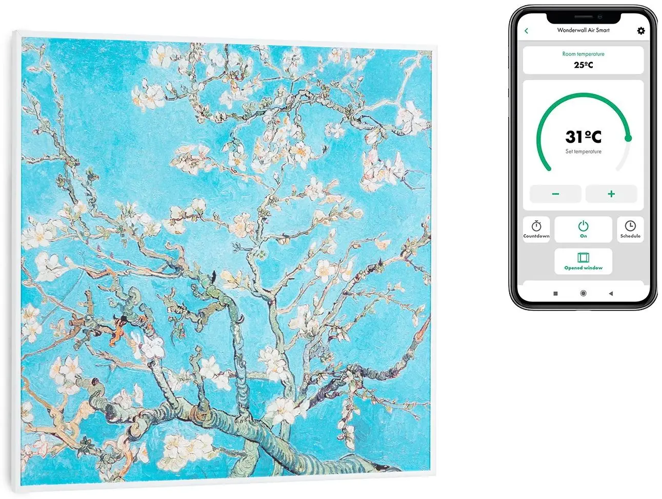 Инфракрасный обогреватель Klarstein Wonderwall Air Art Smart 10035112 (White) - 2