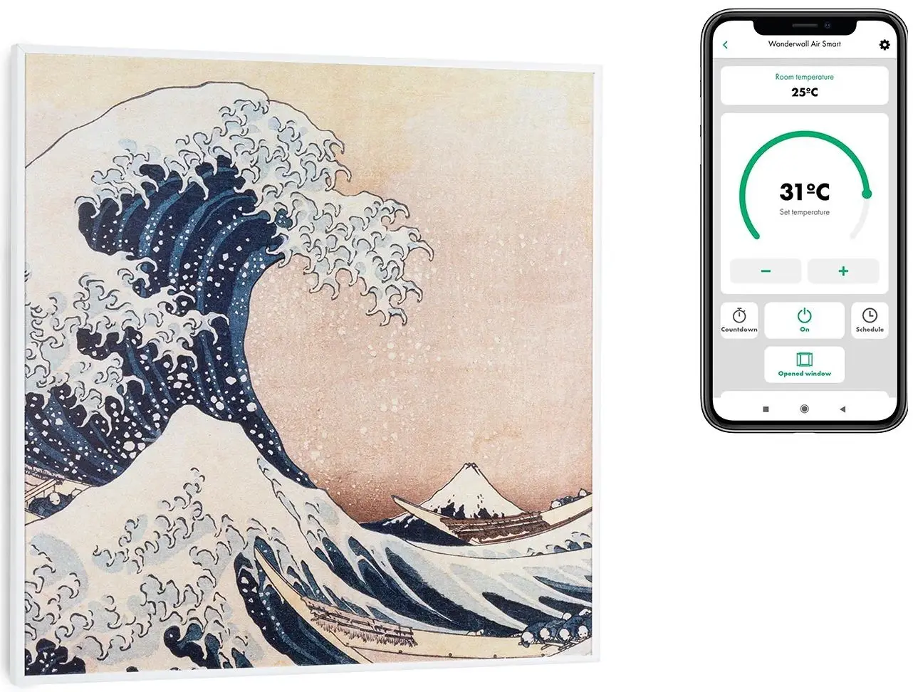 Incalzitor infrarosu Klarstein Wonderwall Air Art Smart 10035114 (White) - 2