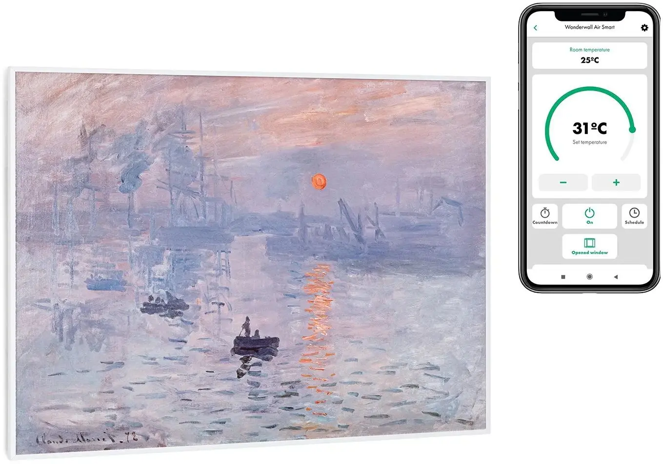 Incalzitor infrarosu Klarstein Wonderwall Air Art Smart 10035125 (White) - 2