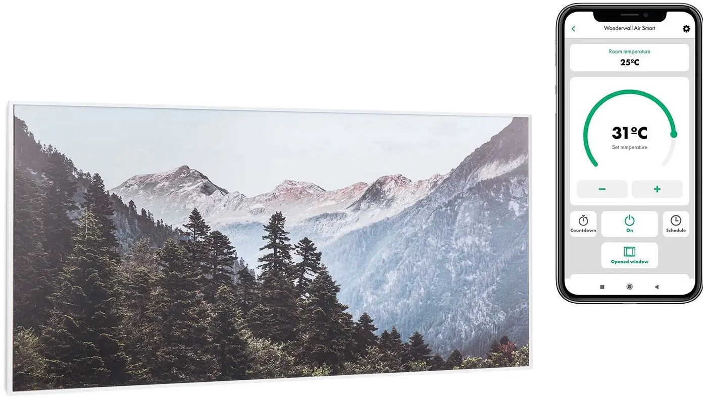 Incalzitor infrarosu Klarstein Wonderwall Air Art Smart 10035129 (White) - 2
