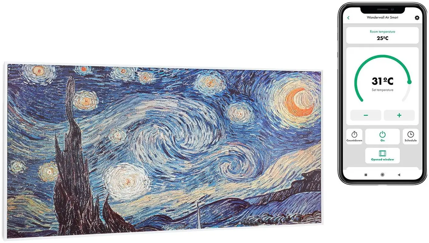 Incalzitor infrarosu Klarstein Wonderwall Air Art Smart 10035132 (White)