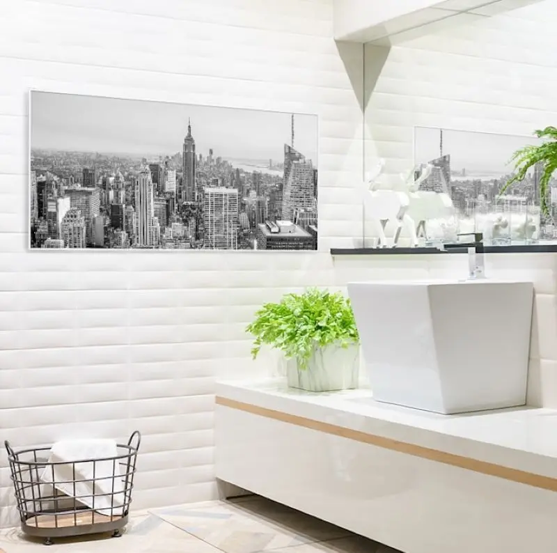 Incalzitor cu infrarosu Klarstein Wonderwall Air Art Smart 10037928 (White)