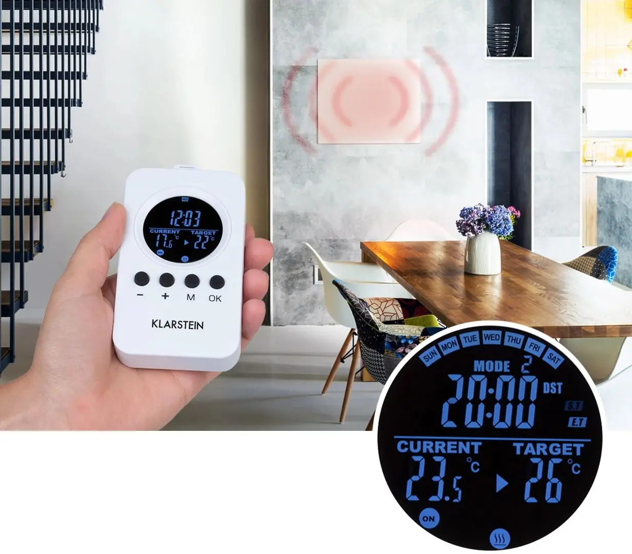 Incalzitor infrarosu Klarstein Wonderwall Air Infinite 300 (White) - 5