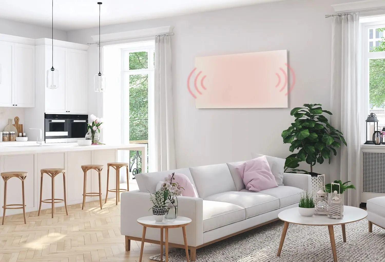 Инфракрасный обогреватель Klarstein Wonderwall Air Infinite 720 (White) - 2