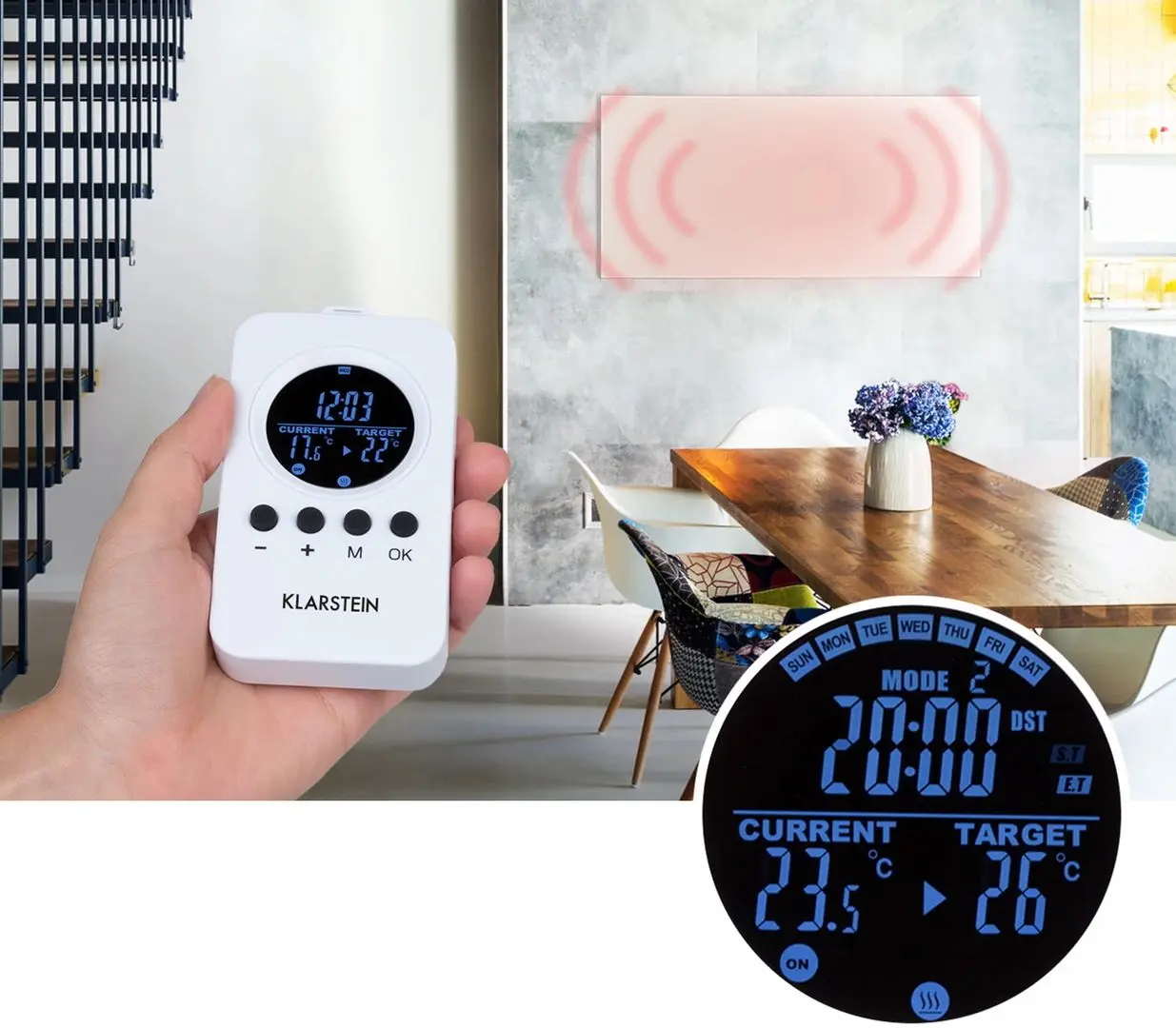 Инфракрасный обогреватель Klarstein Wonderwall Air Infinite 720 (White) - 5