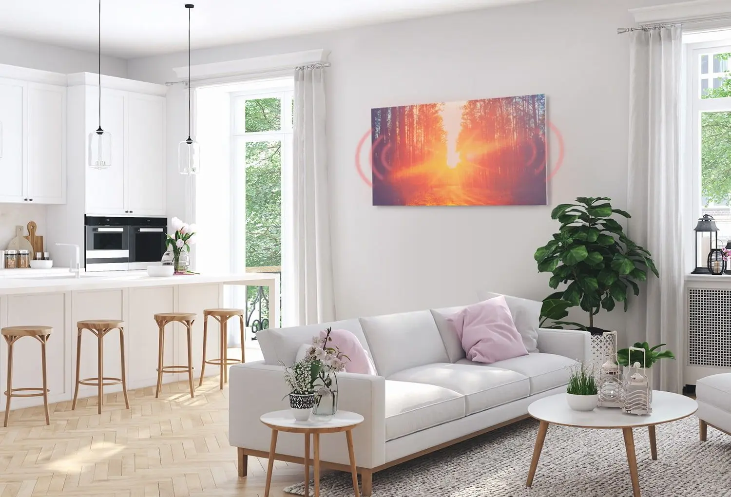 Инфракрасный обогреватель Klarstein Wonderwall Air Infinite 720 (White)