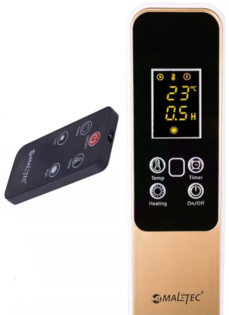 Incalzitor infrarosu Maltec ProMica2500W Eco (White/Bronze)