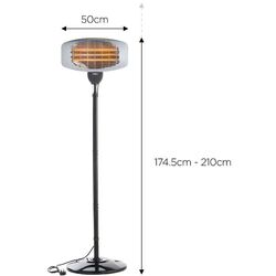 Инфракрасный обогреватель VonHaus 2522011 2000W (Black/Grey) Thumb