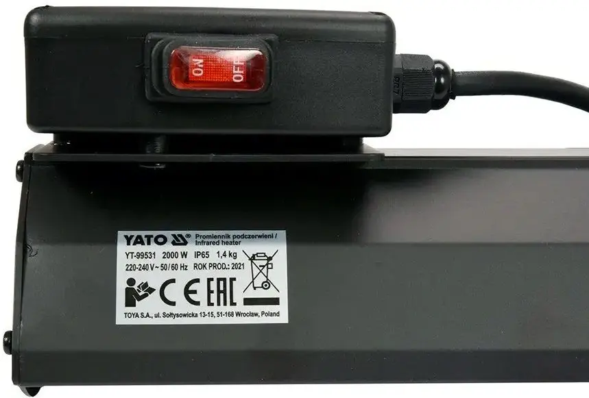 Инфракрасный обогреватель Yato YT-99531 (Black)