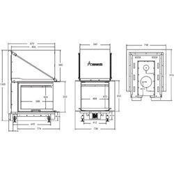Каминная топка A-Caminetti Crystal 3D (Black) Thumb