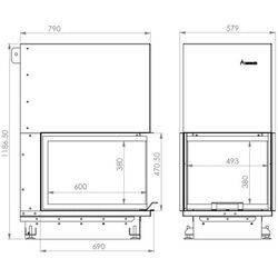 Печь-камин A-caminetti Crystal 3D (Black) Thumb
