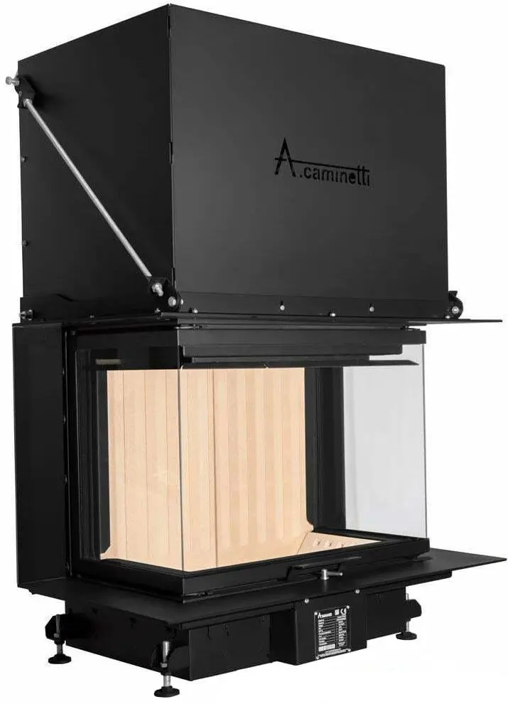 Печь-камин A-caminetti Crystal 80 Max (Black)