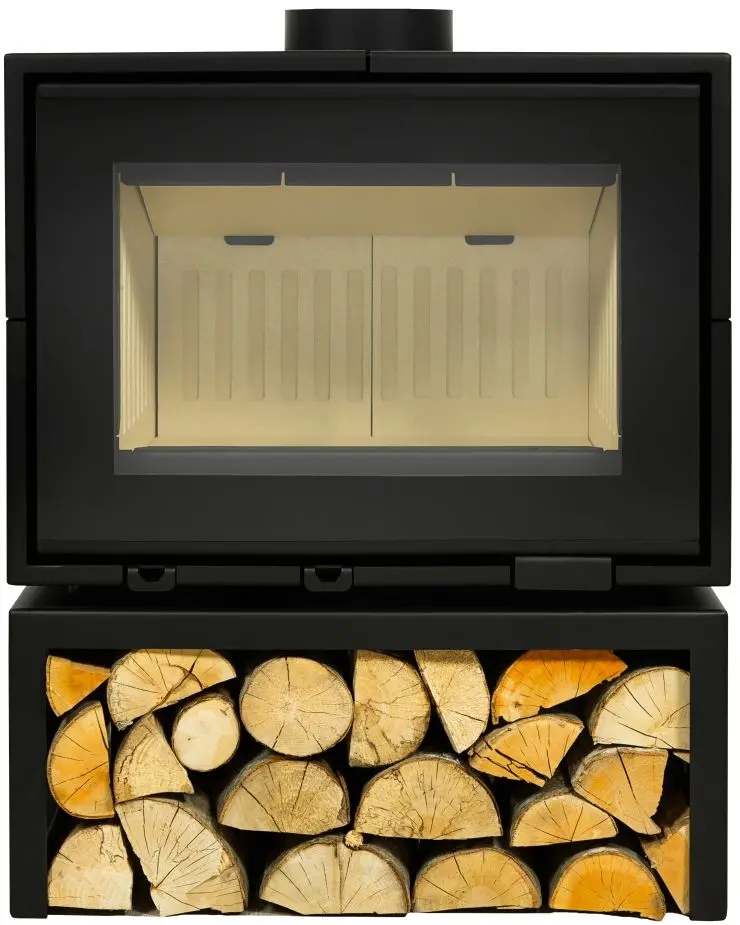 Печь-камин A-caminetti Panorama 75 (Black)
