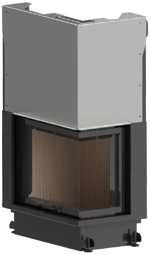 Печь-камин A-caminetti Quattro 80 Max Eco (Black)