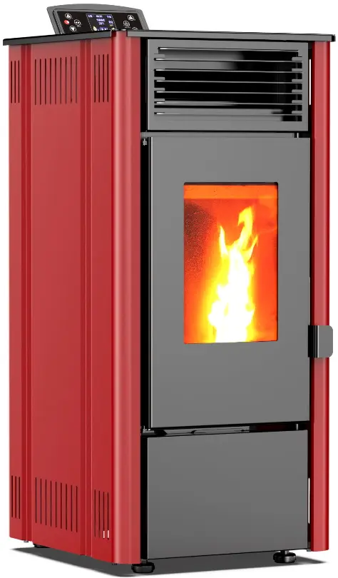 Soba-camin Art Flame Tower (Red/Black) - 2