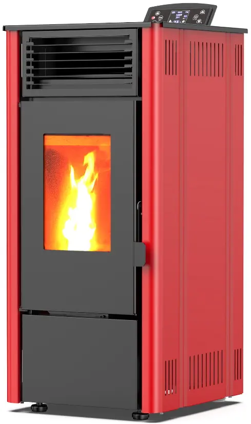 Soba-camin Art Flame Tower (Red/Black) - 3