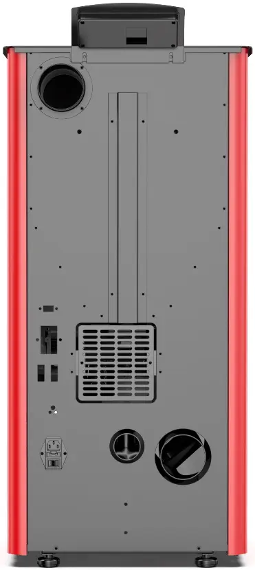 Soba-camin Art Flame Tower (Red/Black) - 4