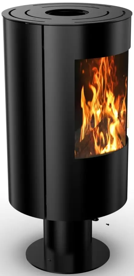 Soba-camin Art Flame Volcano (Black) - 2