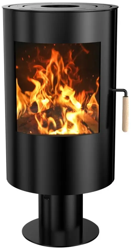 Soba-camin Art Flame Volcano (Black)