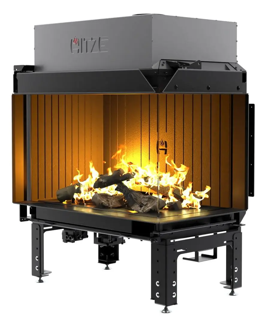 Semineu pe gaz Hitze Calma 80R (Graphite) - 2