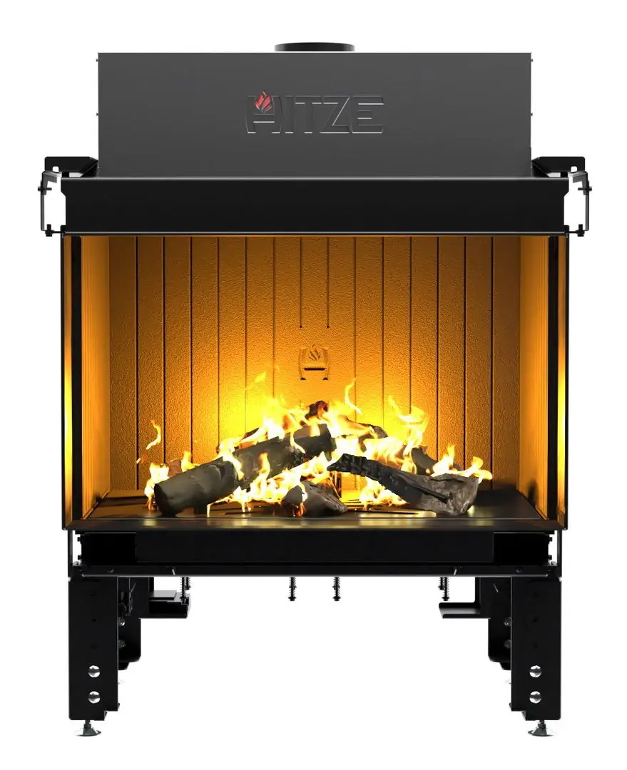 Semineu pe gaz Hitze Calma 80R (Graphite)