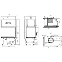 Каминная топка Hitze Albero AL11L.H-D (Black) Thumb