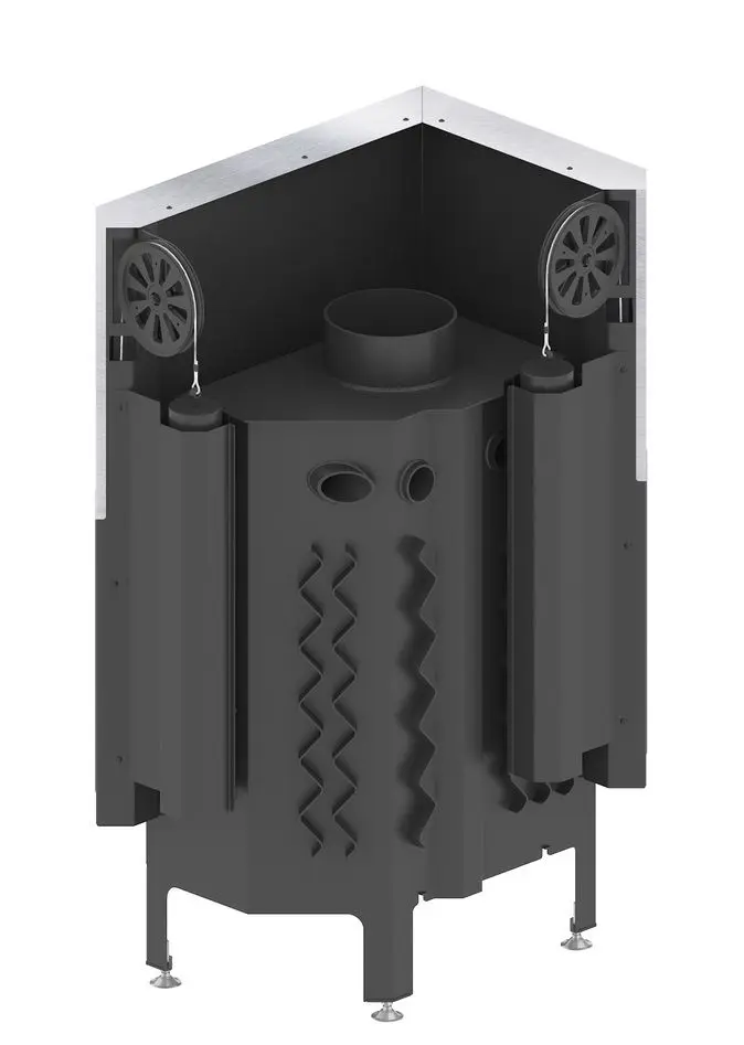 Каминная топка Hitze Albero AL11LG.H-D (Black/Silver) - 6