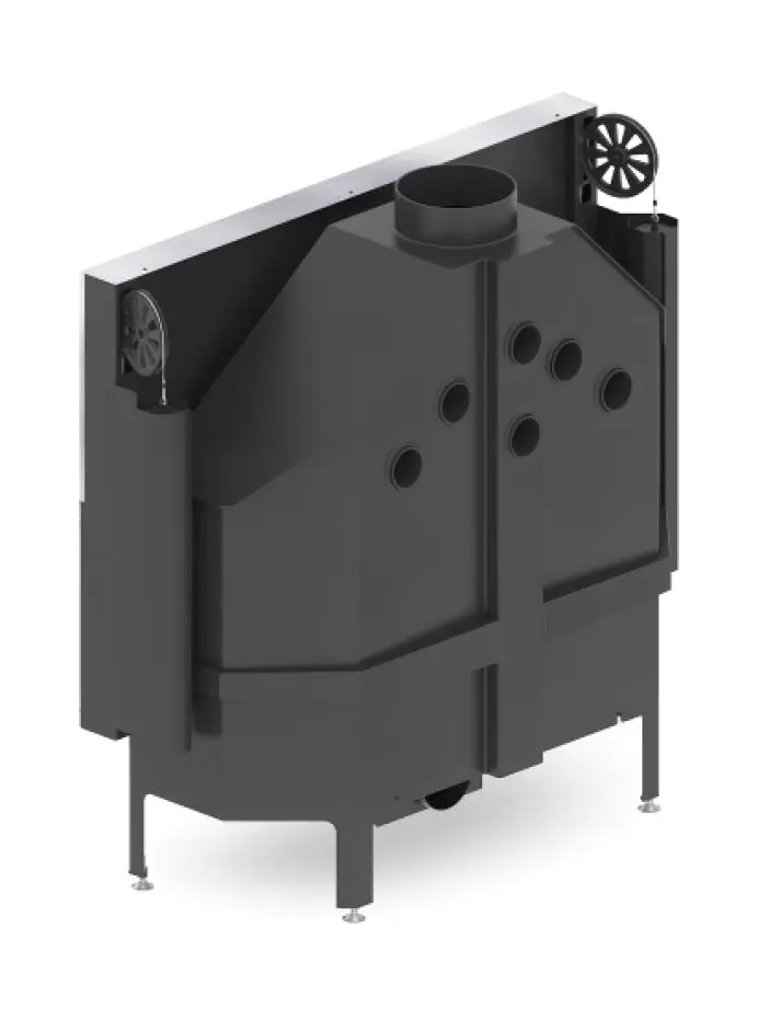 Каминная топка Hitze Albero AL120x43G.H-D (Black/Silver) - 3