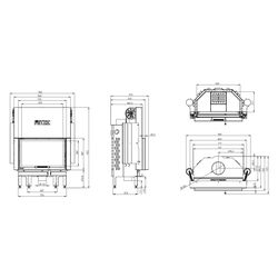 Каминная топка Hitze Albero AL14G.H-D (Black/Silver) Thumb