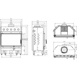 Каминная топка Hitze Albero AL14S.H-D (Black) Thumb