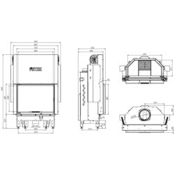 Каминная топка Hitze Albero AL16G.H-D (Black/Silver) Thumb