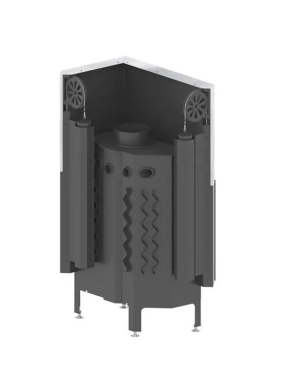 Каминная топка Hitze Albero AL16RG.H-D (Black/Silver) - 3